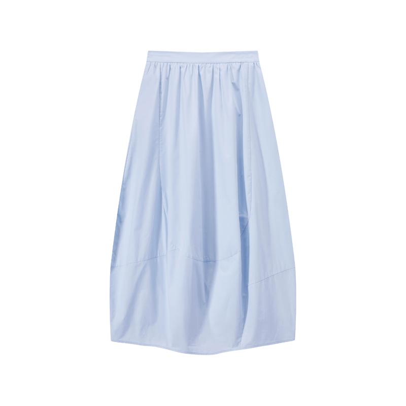 Women s Pure Cotton Bud A-line Midi Skirt M