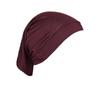 Mercerized Cotton Base Cap with High Elastic Solid Color Indian Long Scarf and Tube Cap MSL09