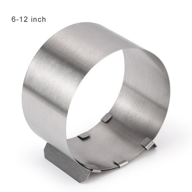 Adjustable Mousse Ring Round Mould Mousse Cake Edge Collar Film Kitchen Accessory DIY Baking Tools Cakes Dessert Decoration GYH