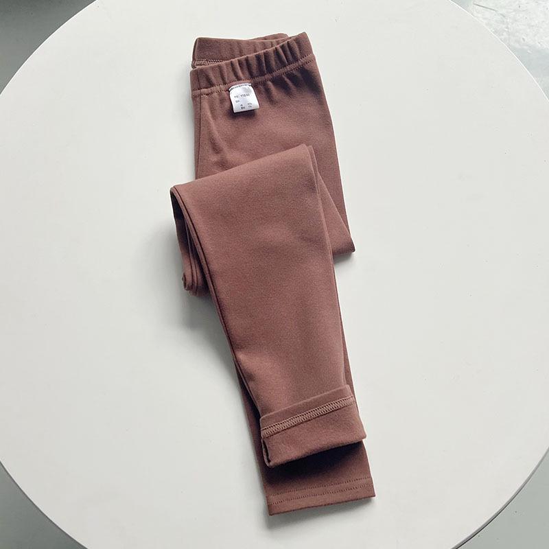 Autumn/Winter Girls' Cotton Thermal Leggings: Thick, Elastic, Slimming, Versatile