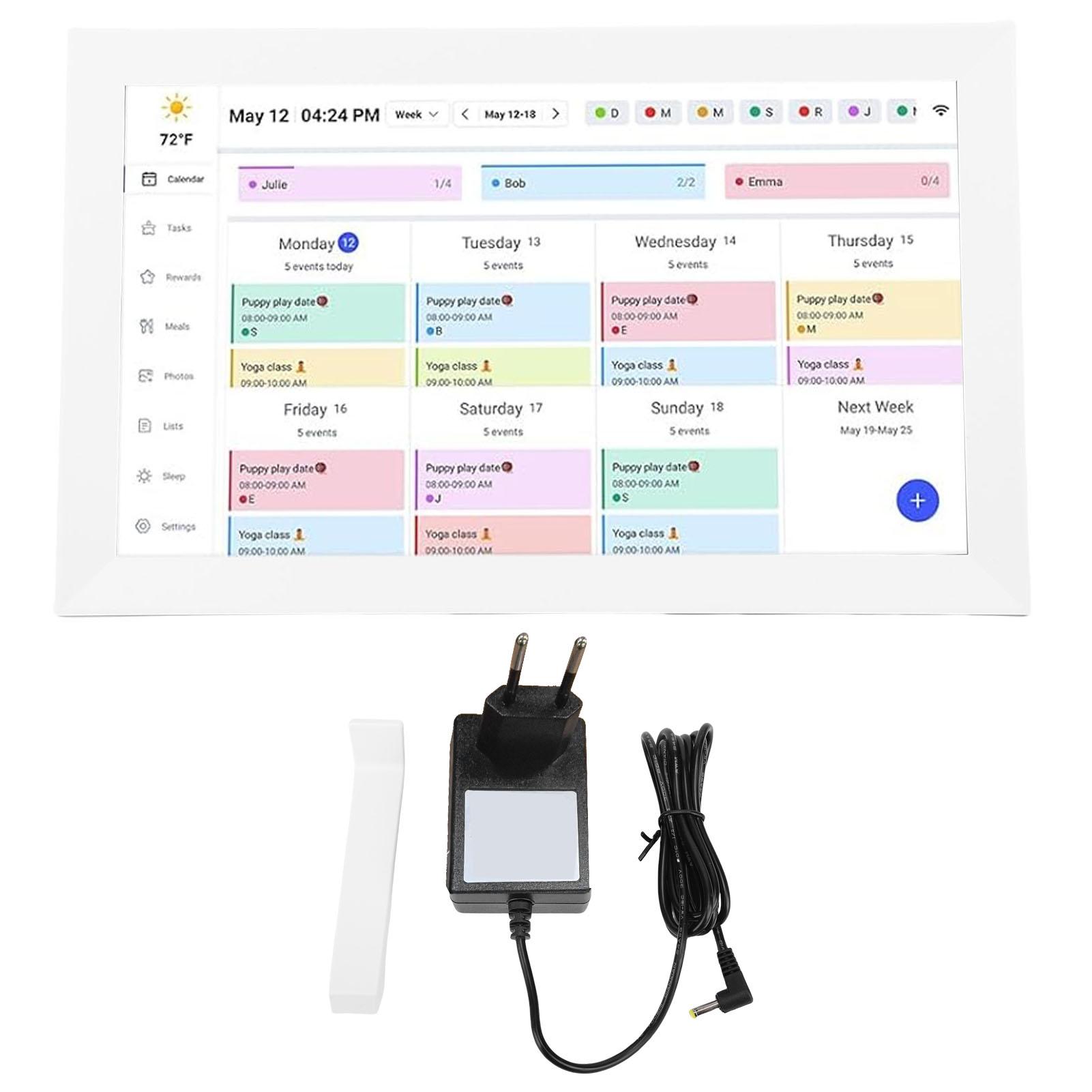 15.6 Inch Wall Planner Digital Calendar Chore Chart WiFi Smart Touchscreen Interactive Display Wall Desk Mount APP EU