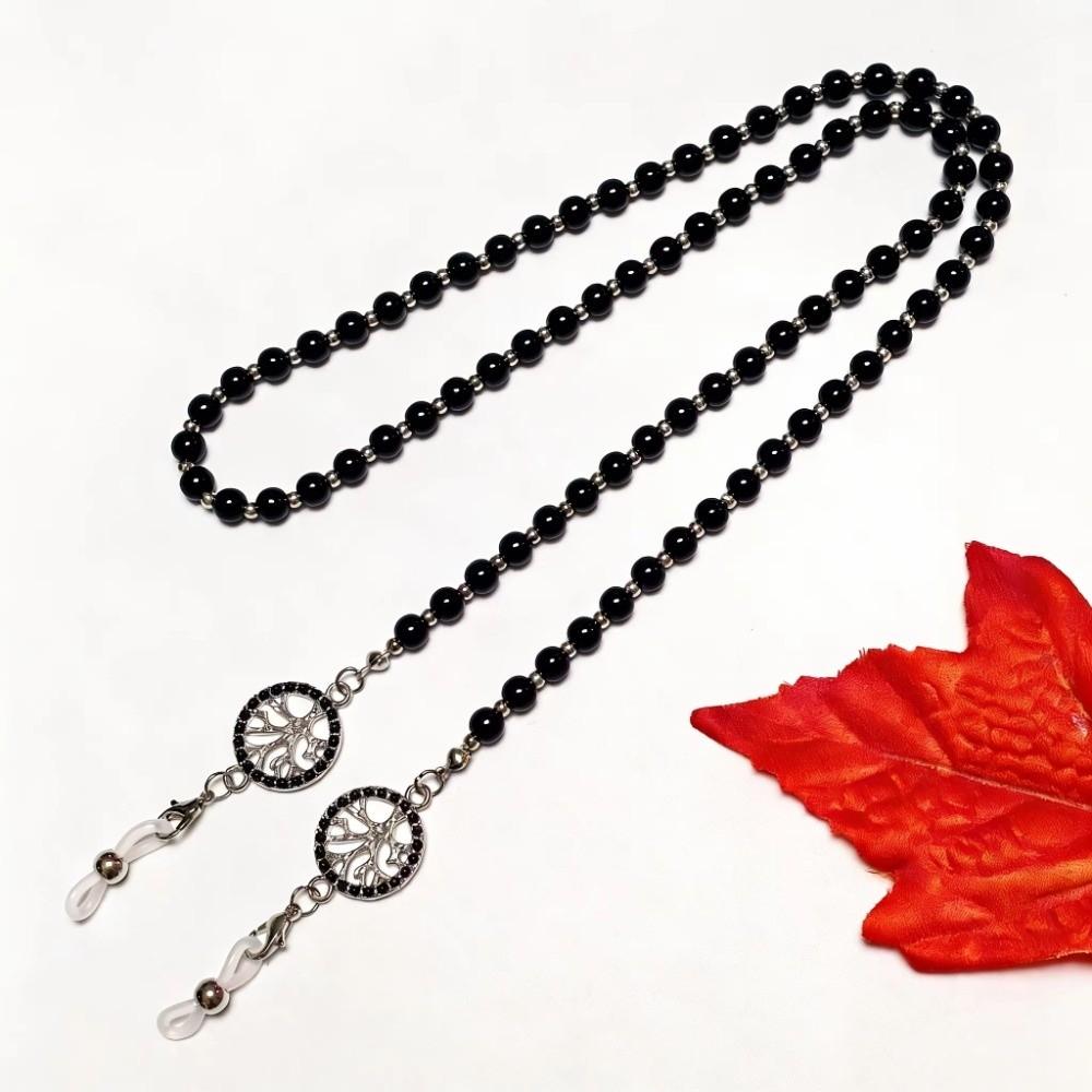 Imitation Turquoise Long Bead Chain Anti Slip Design Glasses Hanging Rope For Women