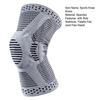 Gestrickte Kniekompressionsbandage mit seitlichen Stabilisatoren Patella-Polster Damen Herren Meniskusriss Verletzung Regeneration Gelenkschmerzen Laufen Sport Kniebandage