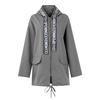 Casual Womens Windbreaker Jacket Loose Hooded Mackintosh Solid Color Coat
