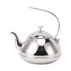 Stainless Steel Teapot Large Capacity Stovetop Kettle with Filter for Home Camping 1.5L Silver