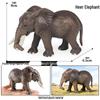 Wild Animal Model: Solid Elephant & Mammoth Toy for Children