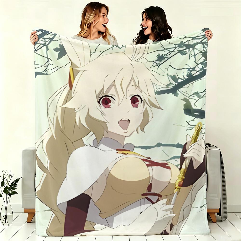 Anime Character N-Nashetania Lui Piena Throw Soft Warm Throw Blanket for Bedroom Living Room Bed Travel Camping Picnic Gift