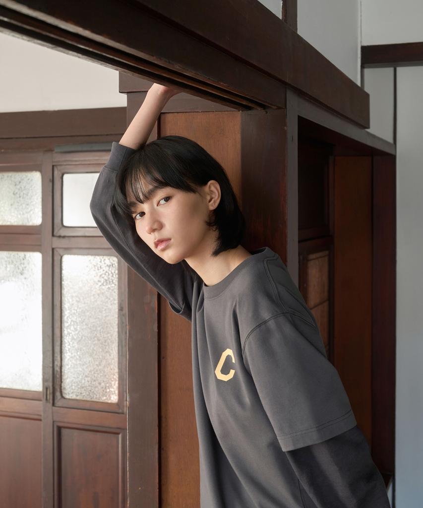 COVERNAT Cool Cotton C Logo T-Shirt Ecru