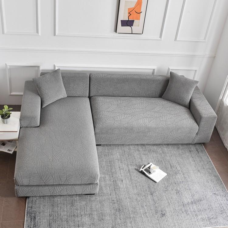 Buy Delicacy Jacquard Fabric Sofa Cover For Living Room L Shape Corner