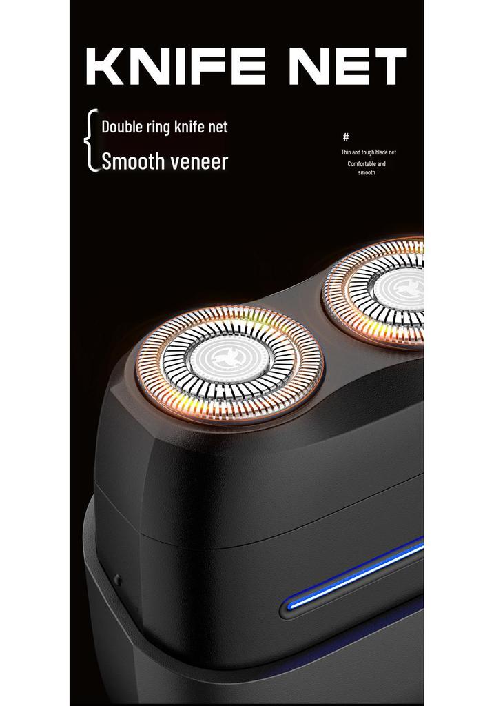 Rechargeable Portable Magnetic Mini Electric Shaver & Washable Beard Trimmer