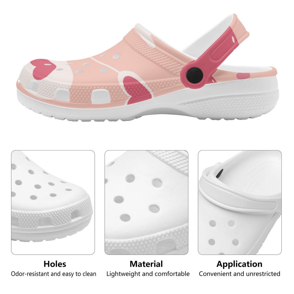 Graphic Printed EVA Clogs for Women Men Breathable Lightweight Slip On Casual Footwear Soft Sole Summer Sandals Daily Walking