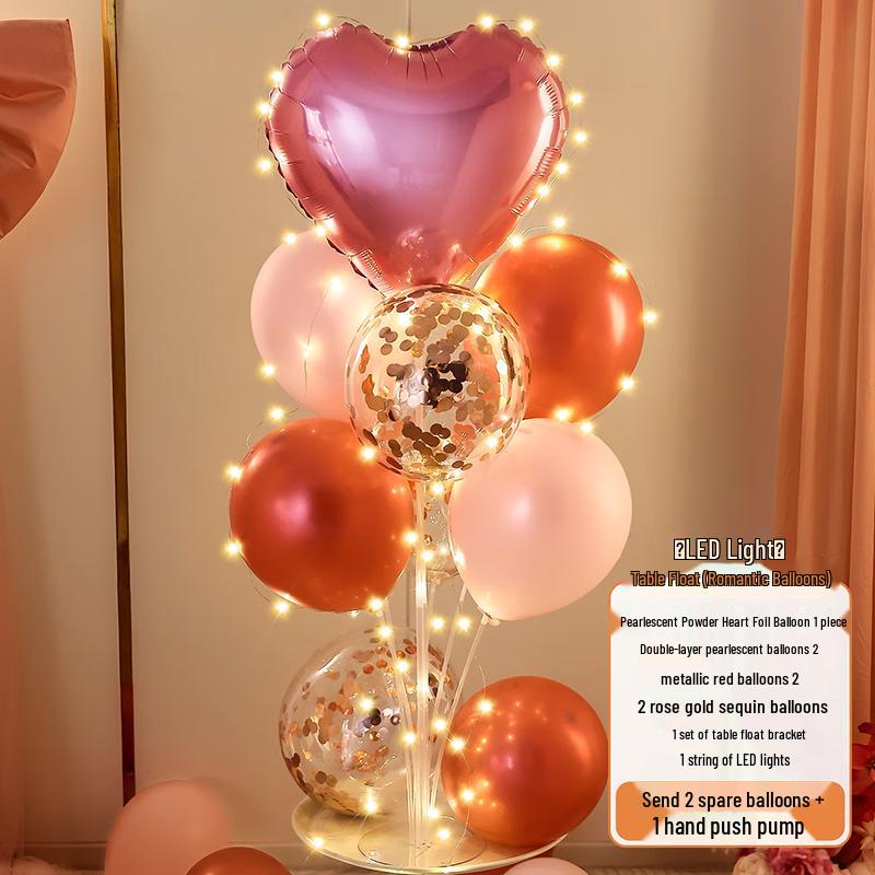 

Qixi Valentine s Day Romantic Decoration Kit 3 Pieces