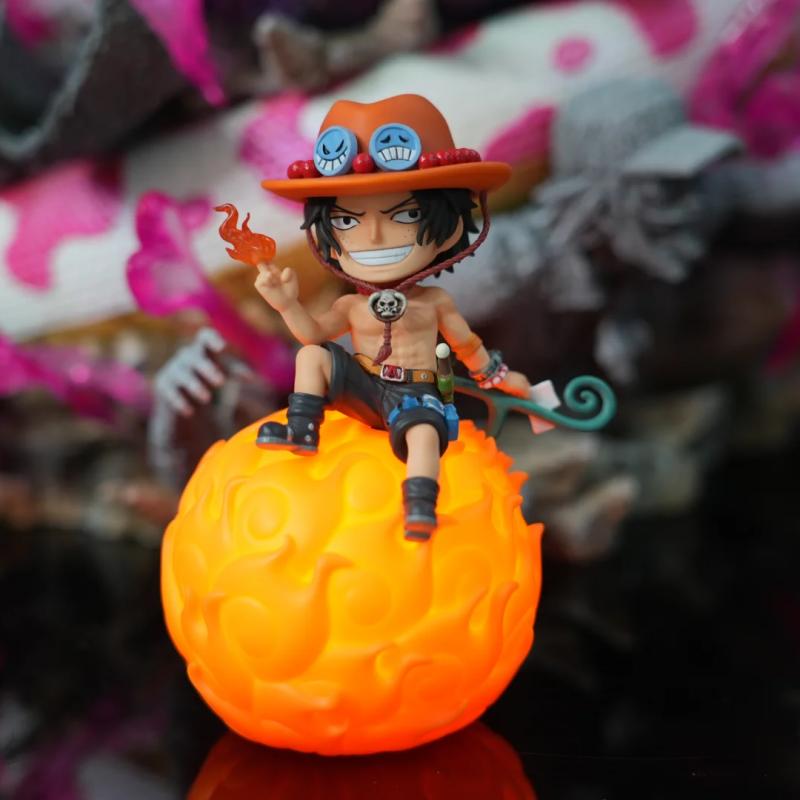 

Original Devil Fruit Robin Ace Luffy Nico Cute Trendy Night Light Anime Figurine Model Figurine Desktop Ornament Christmas Toys Present