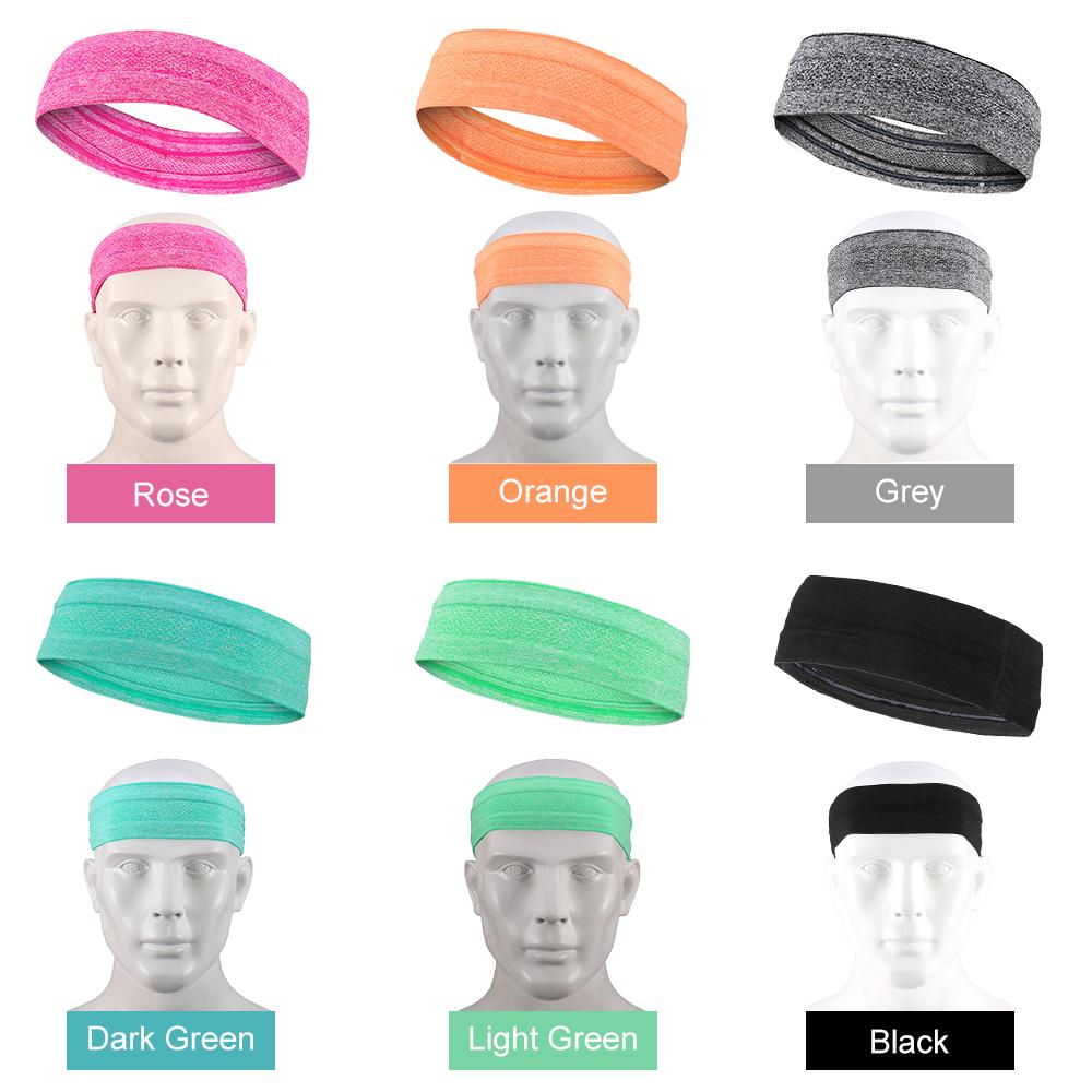Anti Slip Sweatband Professional Moisture Absorption Sports Sweat Head Band for Men and Women Yoga Hair Bands