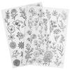 2 Blatt Wasserlösliche Stickmuster Schablonen Set Material Briefpapier Wasserlöslicher Vliesstoff Stabilisator