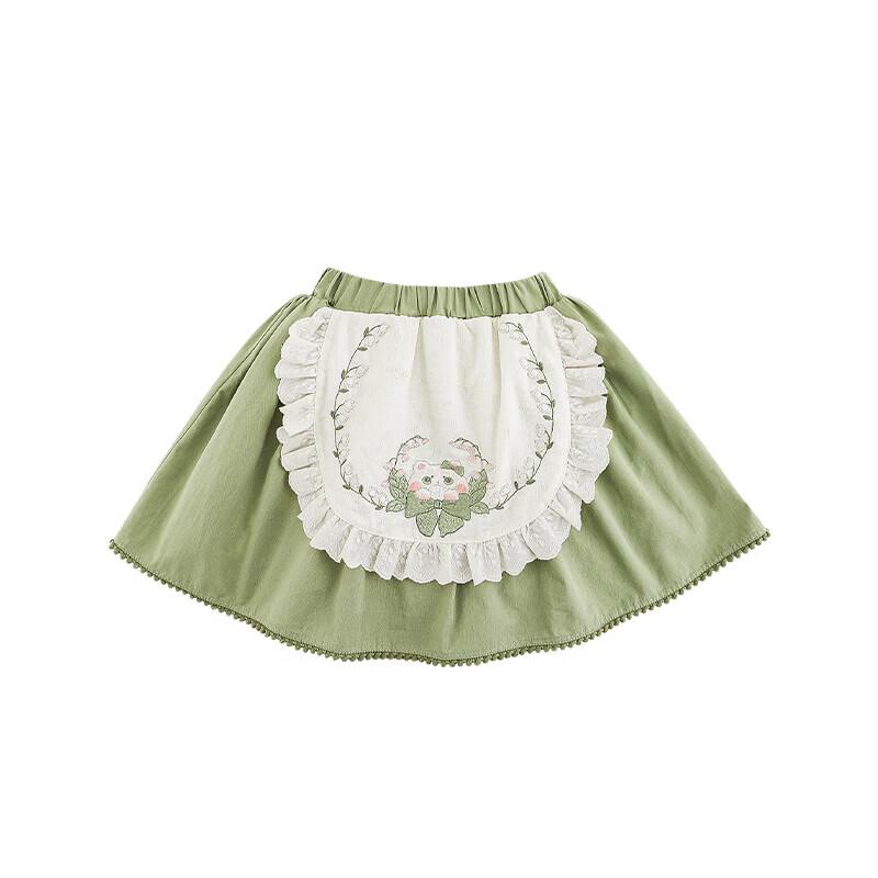 Yoyou Mädchen Rokoko Rüschenhemd & Gewebter Rock Kollektion