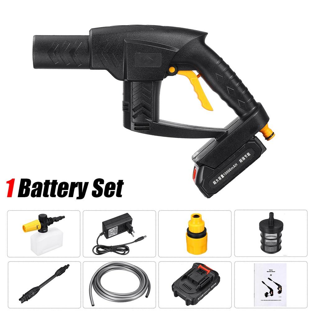 21V 10000mAh Wireless High Pressure Car Washer Rechargeable Lithium Battery Auto Spray Water Car Cleaning Guns Handheld Cleaner