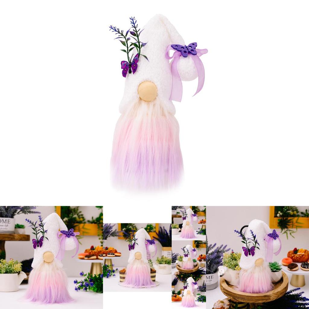 Charming Lavender Butterfly Doll For Mother's Day Elegant Purple Dcor For Home