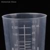 10Pcs 60ML Measuring Cup Transparent Plastic Scale Beaker Cups Lab Graduated Liquid Container Without Handle Kitchen Baking Tool