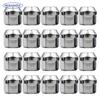 20x Срібні Болти Колісних Дисків Гайки Коліс M12x1.5мм Для Ford C-Max Cougar Ecosport Focus Mondeo Fiesta Transit Connect Street KA Kuga