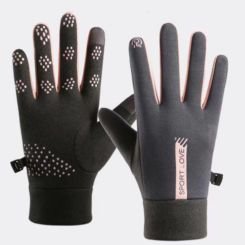 "Men's and Women's Thick Winter Warm Gloves with Touch Screen, Windproof, Non-slip for Driving and Riding."