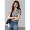 Ma Liang Sensation Series Linen Short-sleeved Knitted Sweater with Polo Collar
