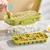 64 Grid Ice Mold Box One-button Press Type Square Ice Cube Tray Household Fruit Ice Cream Maker with Lid Kitchen Accessories