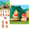 Adorable Capybara Figurine Resin Blind Box Desktop Decor Cartoon Style