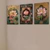Lotus Flower Mural for Buddha Hall: High-End Decorative Hanging Art