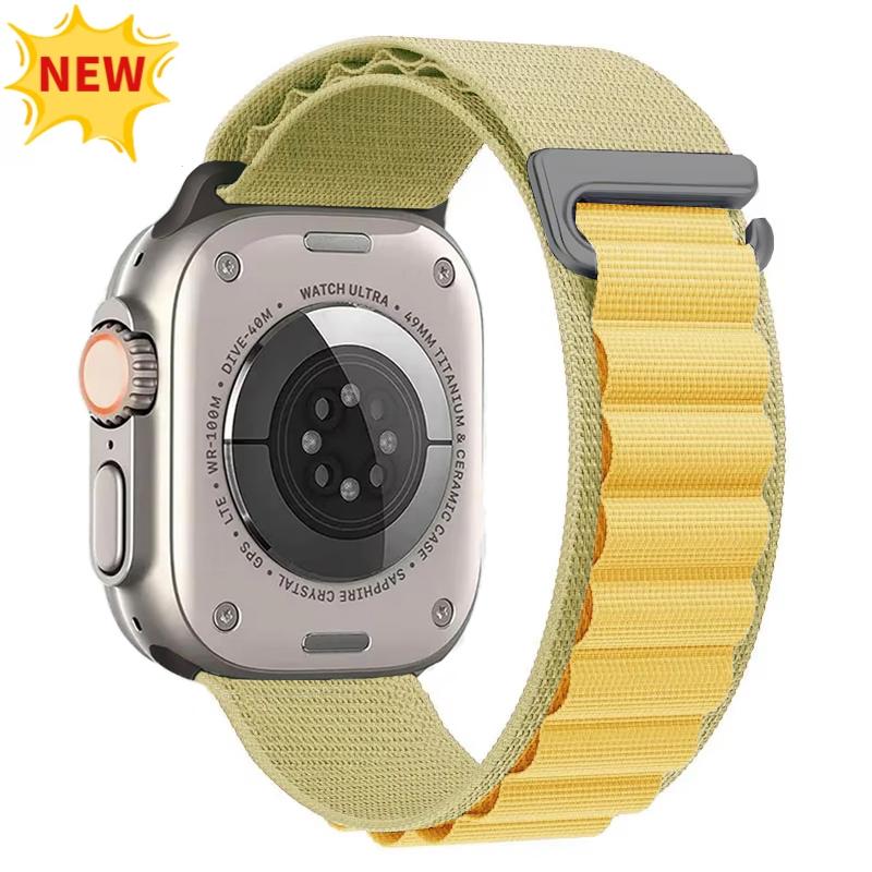 Alpine Loop Strap For Apple Watch Ultra 3 Band 49mm 11 10 9 8 7 46mm 42mm 45mm 41mm Nylon Sport Bracelet iWatch 6 5 SE 44mm Belt