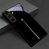 Monochrome Jet Trail Art Black Glass Phone Case For For Samsung Galaxy S26 S25 S26Ultra S25 Edge S24 FE S23 S22 S21 20Plus Cover