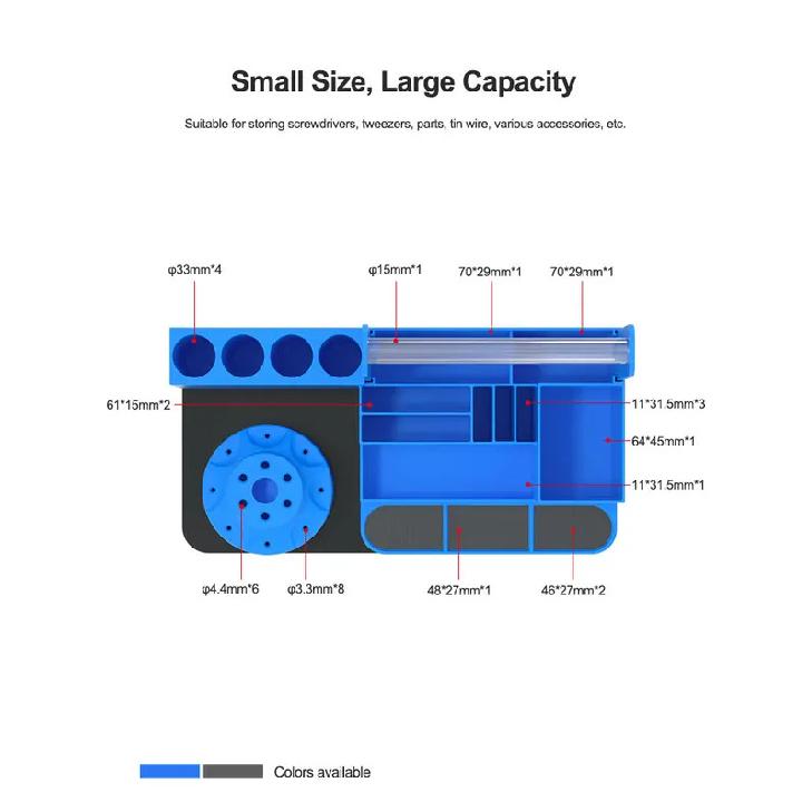 RELIFE RL-001H 360° Rotating Intelligent Repair Storage Rack Rotating Classified for Screwdriver Tweezers Parts Tin Wire Tools