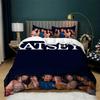 3-Pcs Katseye All-Season Bedding Set Soft Breathable Duvet Cover Set Lightweight 3D Graphic K-Pop Quilt Cover for Girls