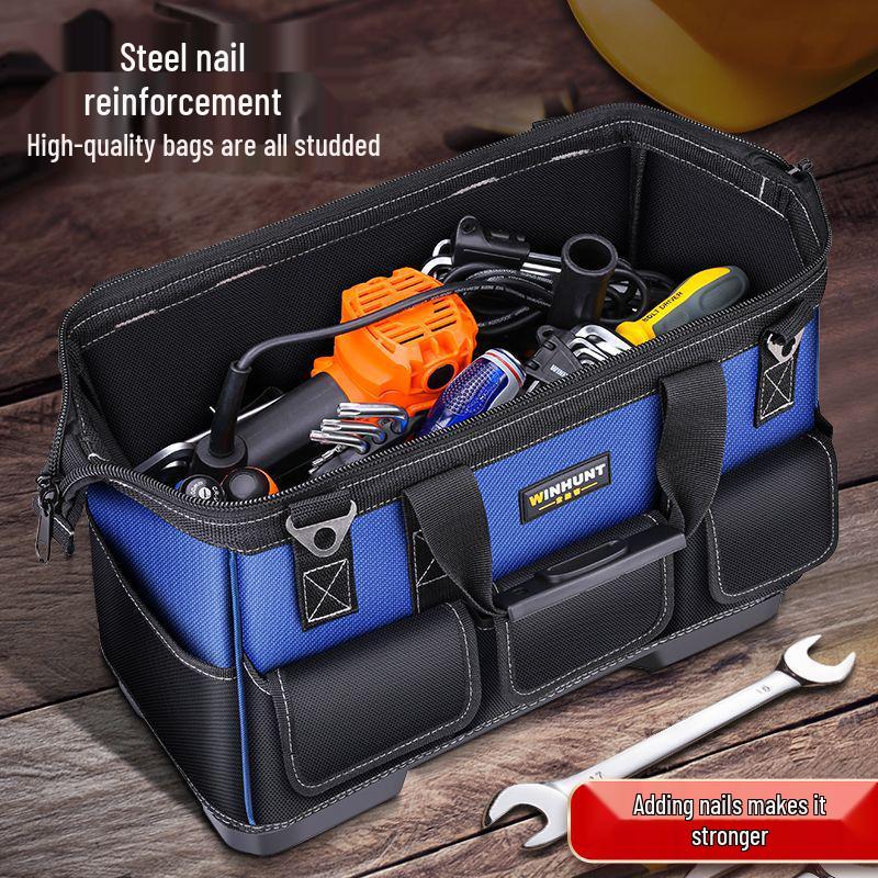 Canvas Electrician Tool Bag - Durable Storage for Tools & Hardware
