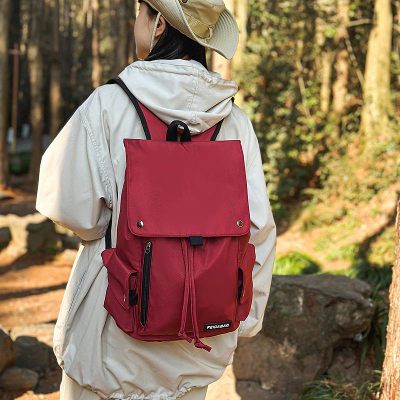 Men Women Backpack Student Large Capacity Schoolbag Travel Computer Bag