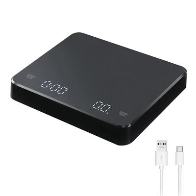 Kleine USB Wiederaufladbare Küchenwaage 2,8kg Digital Mit Automatischer Zeitschaltuhr Smarte elektronische Waage Backen Teeblätter Kaffeewaage