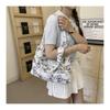Stylish Sweet Large Capacity Shoulder Bag For Women Soft Fabric Floral Design