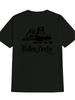 Casual Roller Derby Graphic T-shirt - Black with White Print