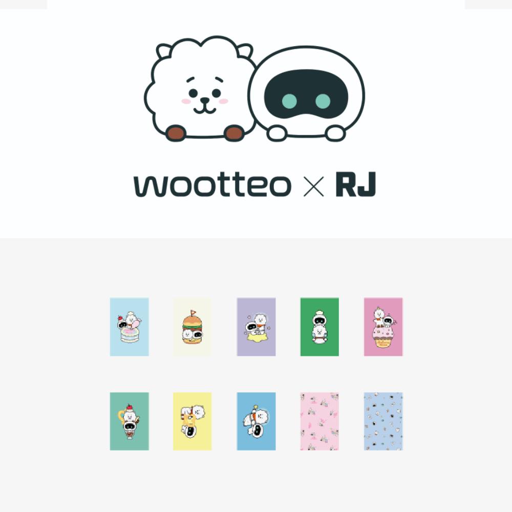 

2-й предзаказ Набор открыток BTS Jin wootteo x RJ