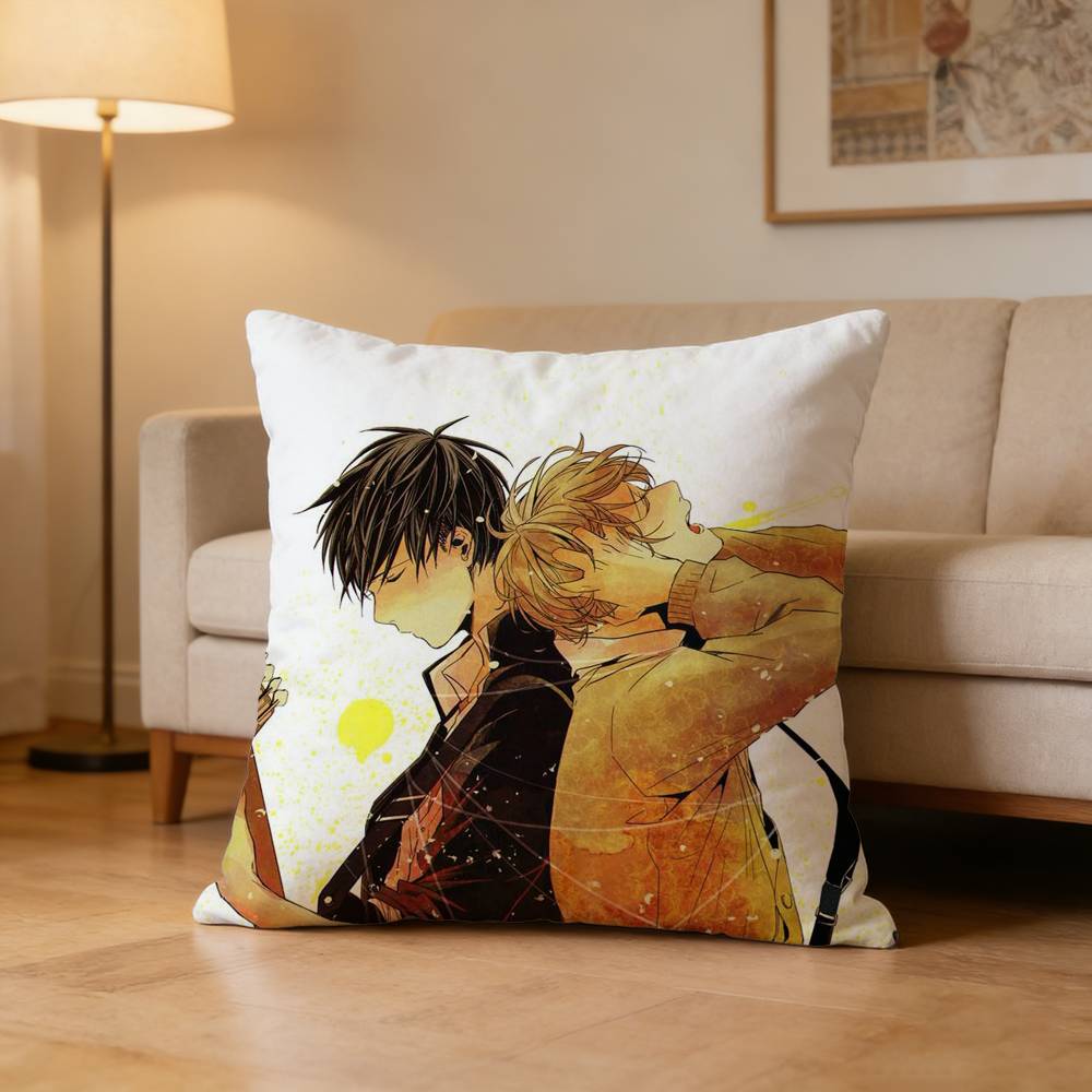 Japanses Cartoon Given Pillow Case For Sofa Living Room Home Office Decor Protective Cover