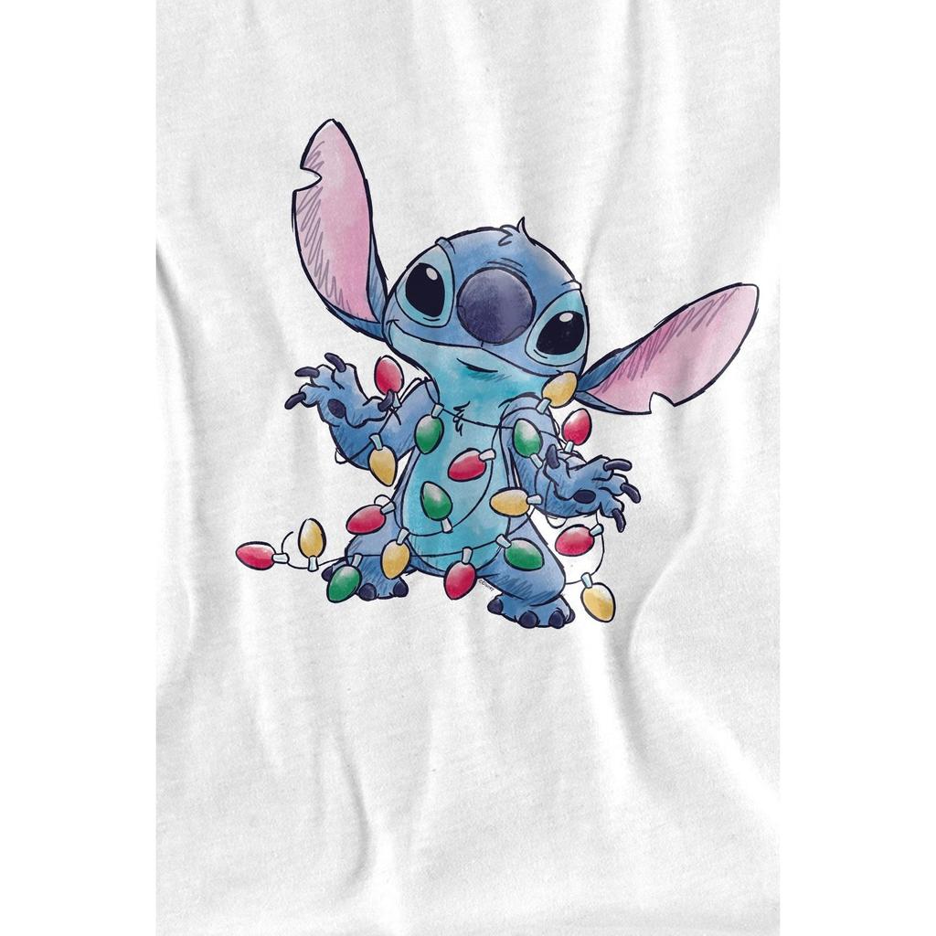 Lilo & Stitch Julelys Sketch T-skjorte for menn