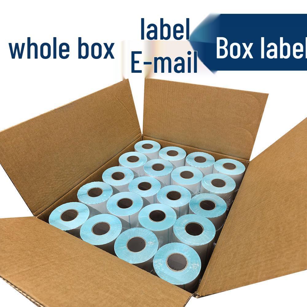 Durable Thermal Label Paper, 80 sheets of 100x100mm, 150-180mm E-packet Cross-Border Barcode Paper Whole box 2 stacks 10,000 sheets 100*100
