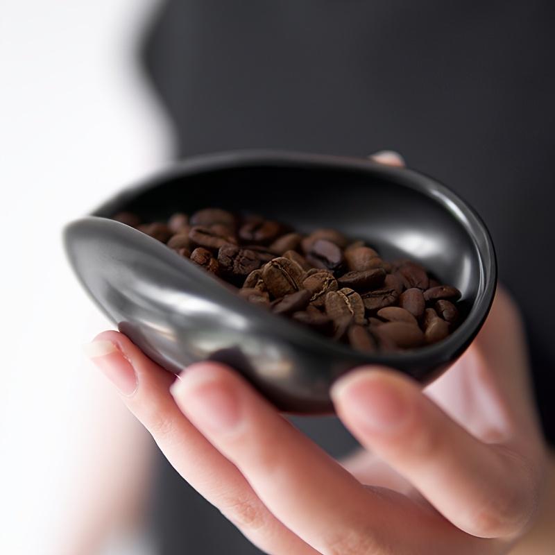 Coffee Bean Measuring Cup and Spoon Set Weighing Tray Coffee Powder Dosage Tray Suitable for Home Cafe Coffee Tray Tools