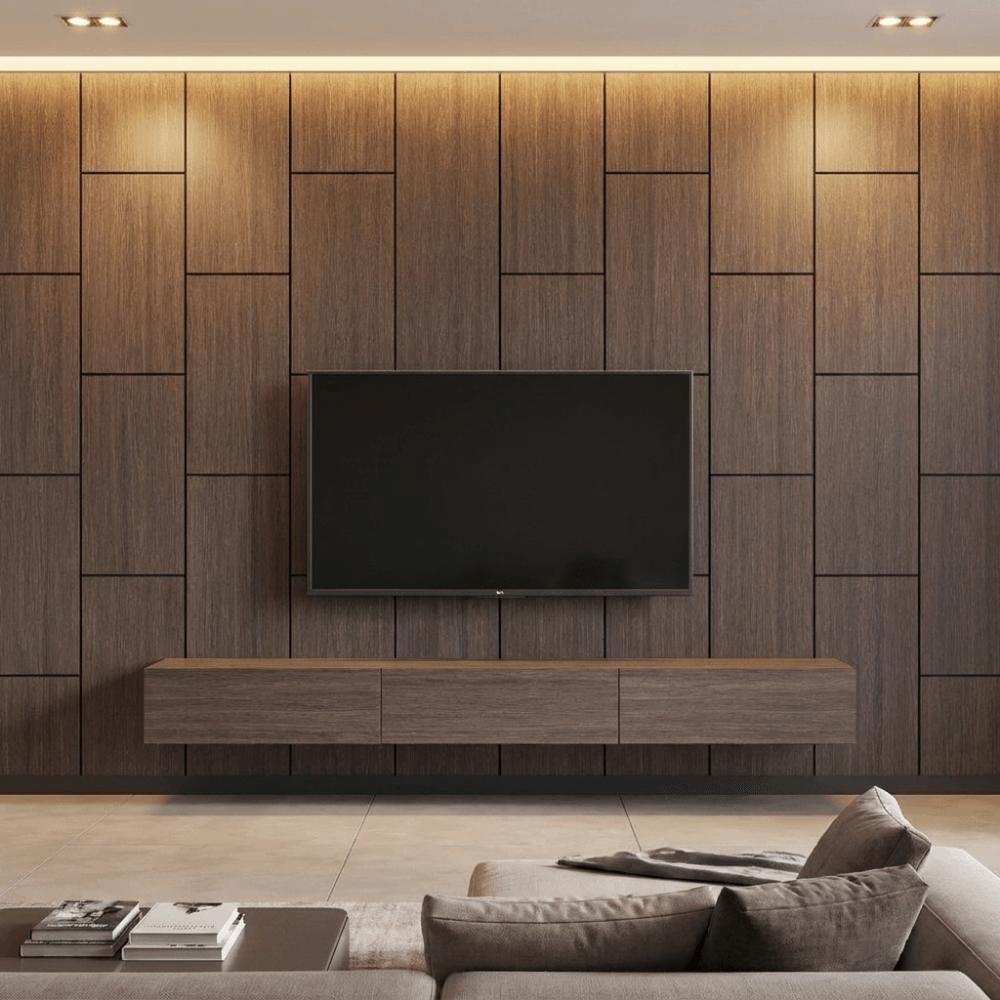 PVC Faux Wood Grain Wall Sticker Oil Proof Self Adhesive Wall Sticker  Sofa Backgrounds