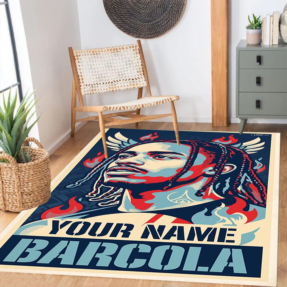 Liverpool Fc Customized Name Area Rug Suitable For Outdoor Balcony Hallway Foyer Antislip Carpet Decorate Offices Perfect Birthdaychristmas Gift Idea