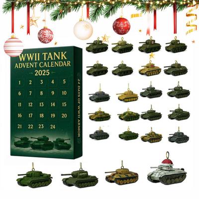 2025 WWII Panzer Adventskalender 24 Tage Weihnachts-Countdown-Kalender mit
