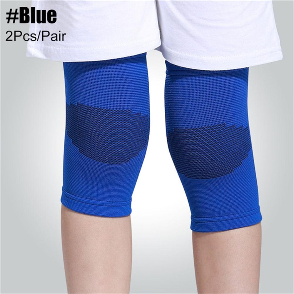1Pair Soft Knitted Kids Teens Knee Brace Children Patella Brace Support for Soccer, Volleyball, Basketball, Outdoor Sports