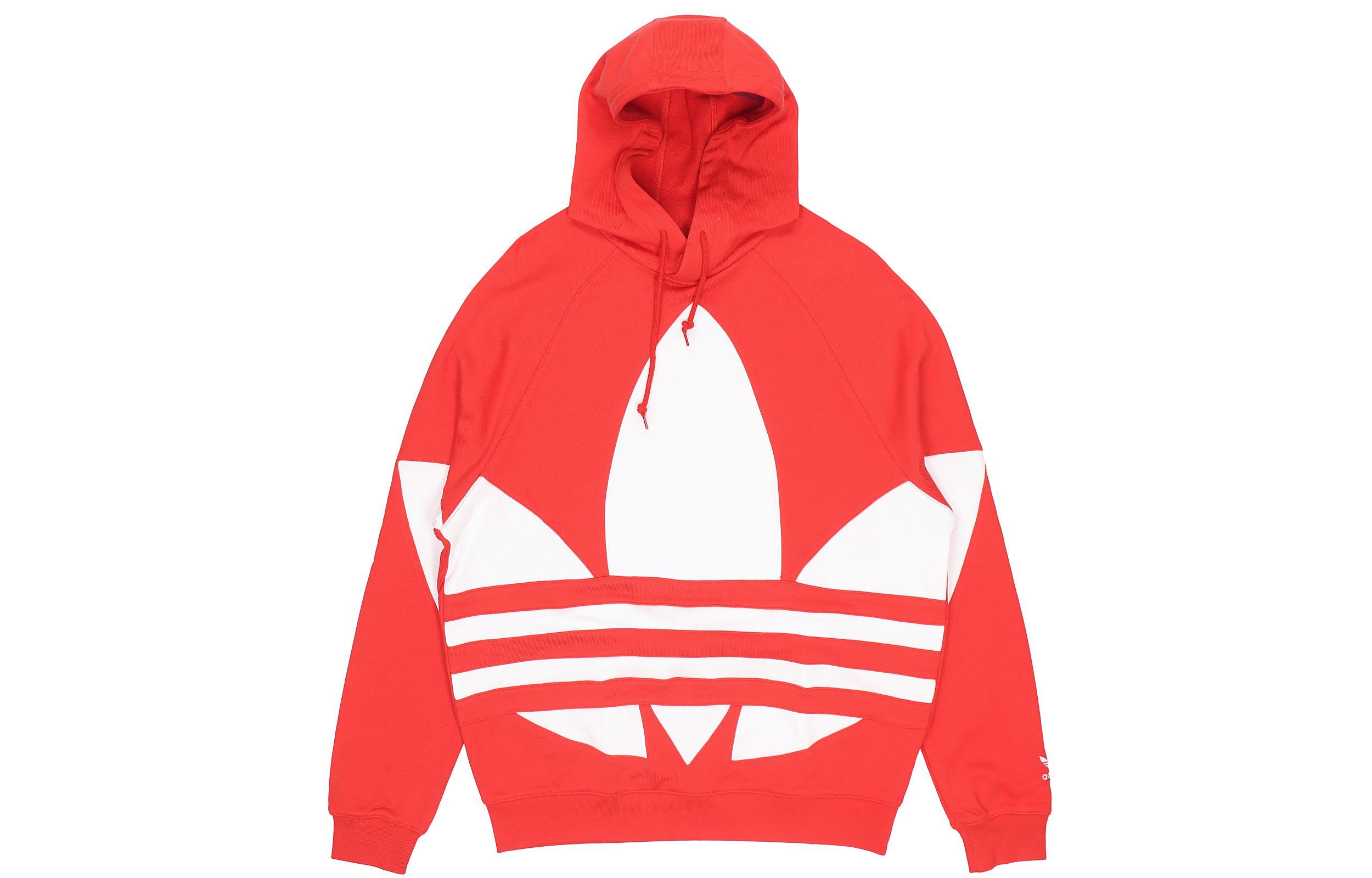 Adidas Originals Sweatshirts Men s Red Hooded Moderate Regular FM9907 XS