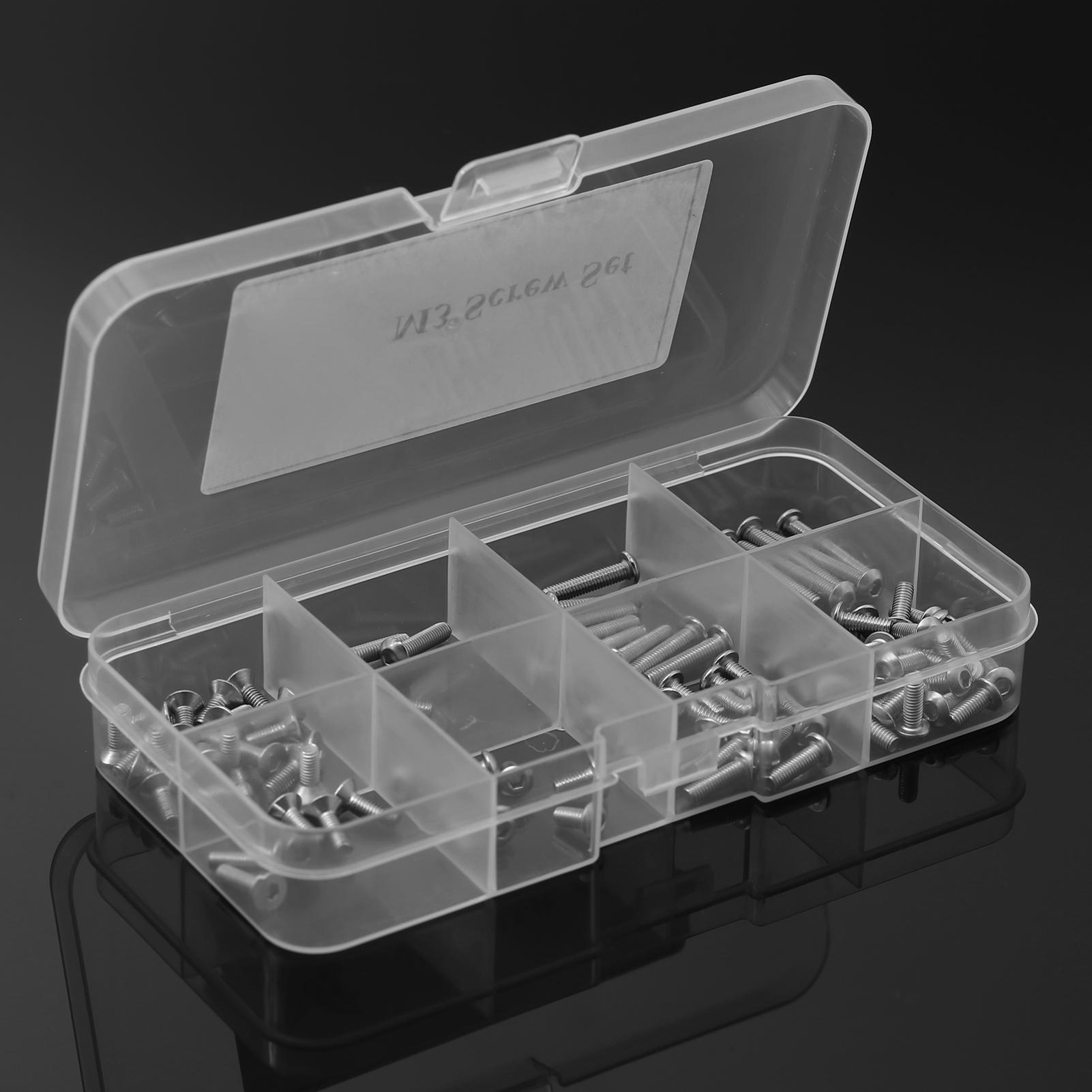 101 шт. набор винтов из нержавеющей стали M3 для замены винтов для радиоуправляемой — фото 5