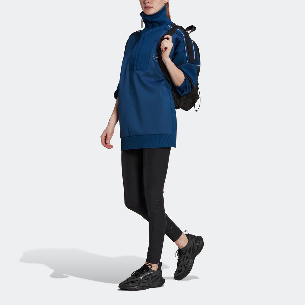 Adidas X Stella McCartney Collaboration Tight Sh Solid Color Logo Leggings Women Leggings Black HI1937